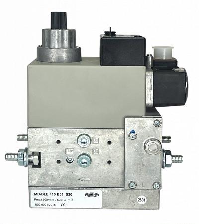 Мультиблок газовый 1-но ступ. MB-DLE 410 B01 S20 Rp 1" (Pрег от 4 до 20 мбар, Pmax 360 мбар)