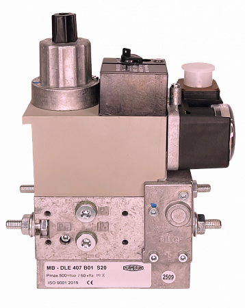 Мультиблок газовый 1-но ступ. MB-DLE 407 B01 S20 Rp 3/4" (Pрег от 4 до 20 мбар, Pmax 360 мбар)